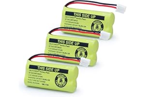 QBLPOWER BT18433 BT28433 BT184342 BT284342 BT1011 BT-1011 2.4V 500mAh Ni-MH Replacement Battery Cordless Phone CS6209 CS6219 CS6229 DS6151 89-1330-01-00 CPH-515D (3 Pack)