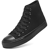 Womens Canvas Sneakers High Top Lace ups Casual Walking Shoes