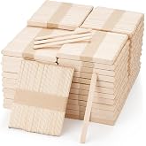 2400 Pcs Wooden Pop Sticks for Crafts, 4.5 Inch Wooden Craft Sticks | Natural wood sticks for waxing, hair removal, ice cream sticks, waxing supplies and DIY wood crafts for home art projects