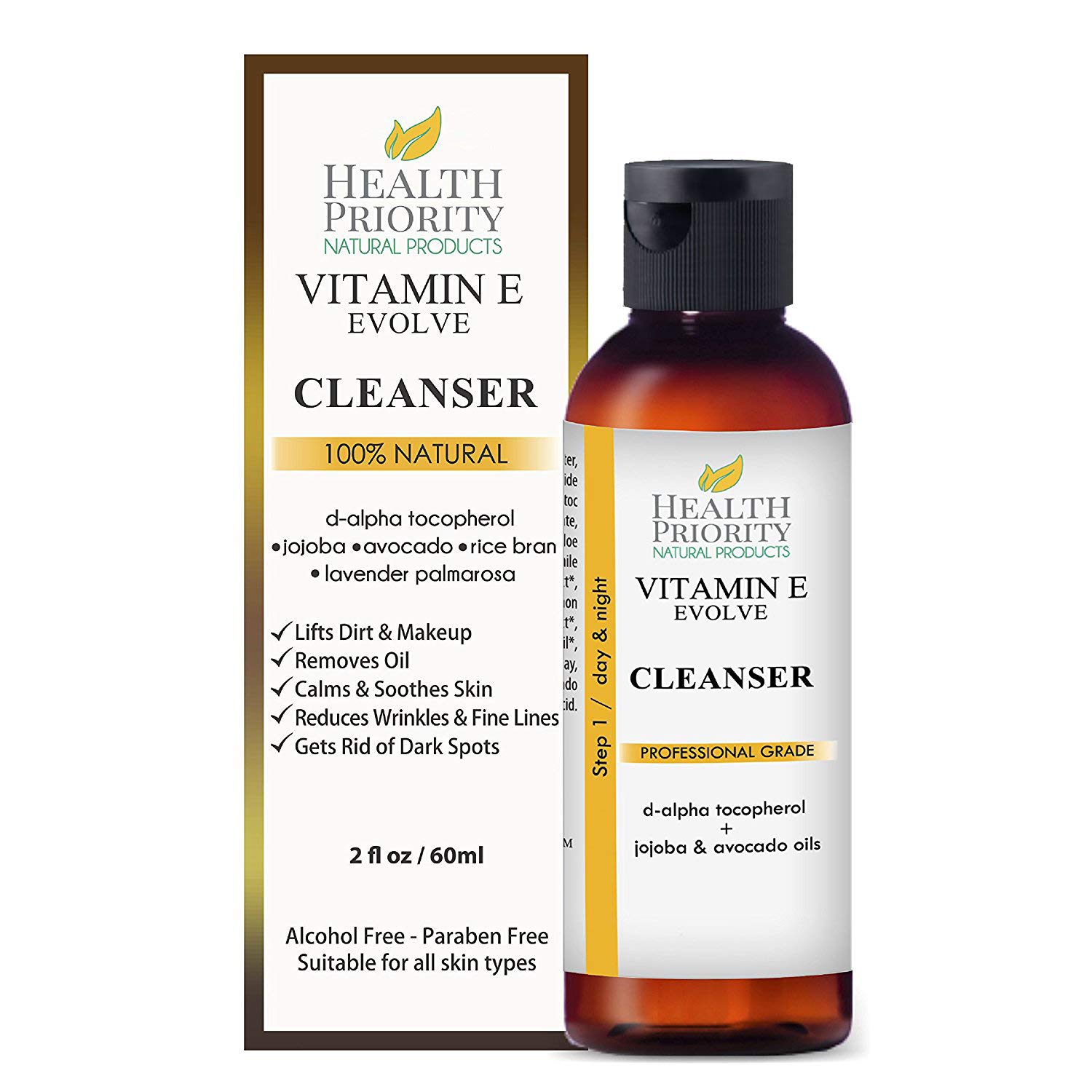 100 Natural Vitamin E Facial Cleanser. Best ever face wash for dry to