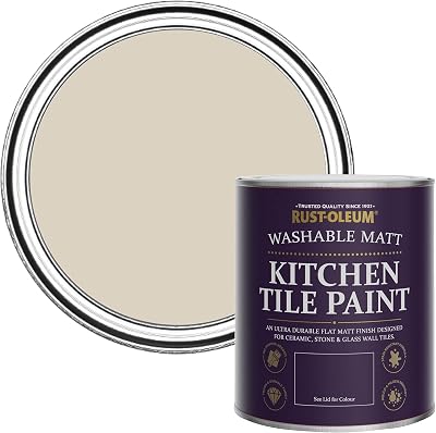 Rust-Oleum Kitchen Tile Paint Light Brown Hessian 750ml Matt Finish