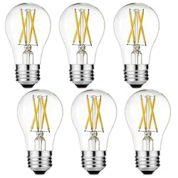 LiteHistory A15 LED Bulb 6W Equal E26 Bulb 60 Watt
