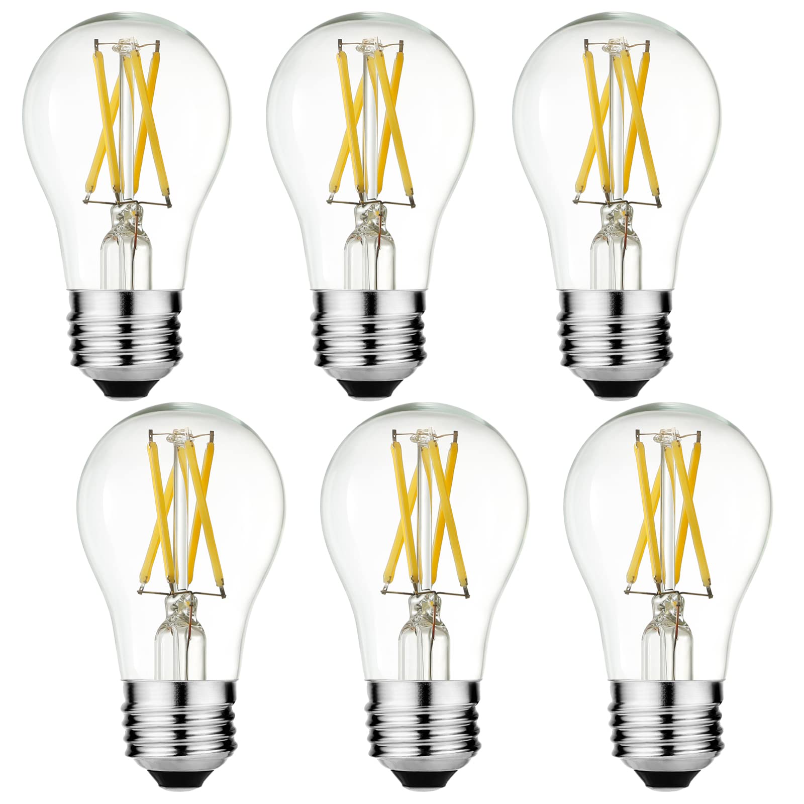 LiteHistory A15 LED Bulb 6W Equal E26 Bulb 60 Watt