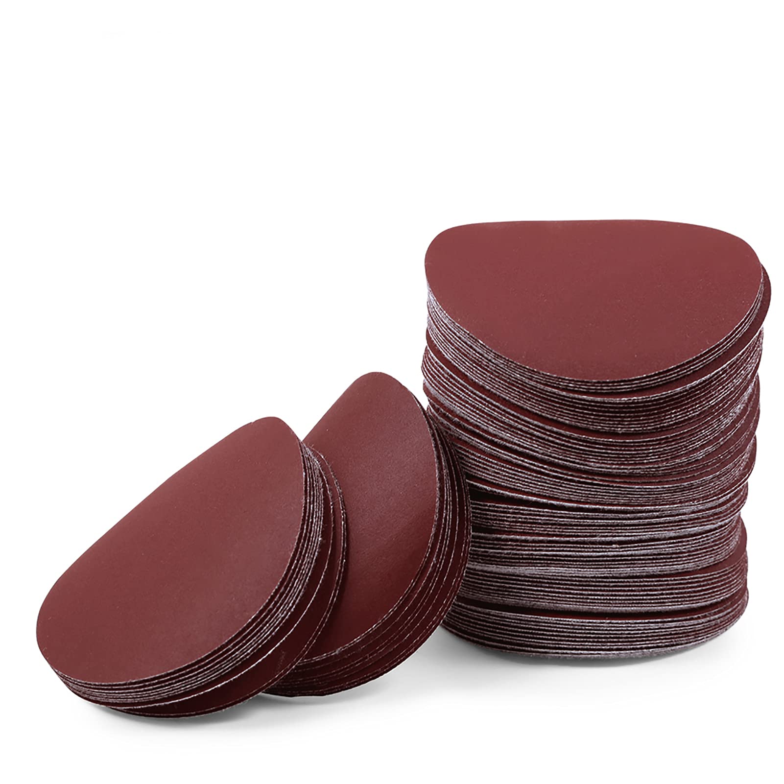 LEONTOOL Sanding Discs 3 Inch 600 Grit Hook and Loop Sandpaper 100Pcs Sanding Pad NO-Hole Aluminum Oxide Random Orbital Sander