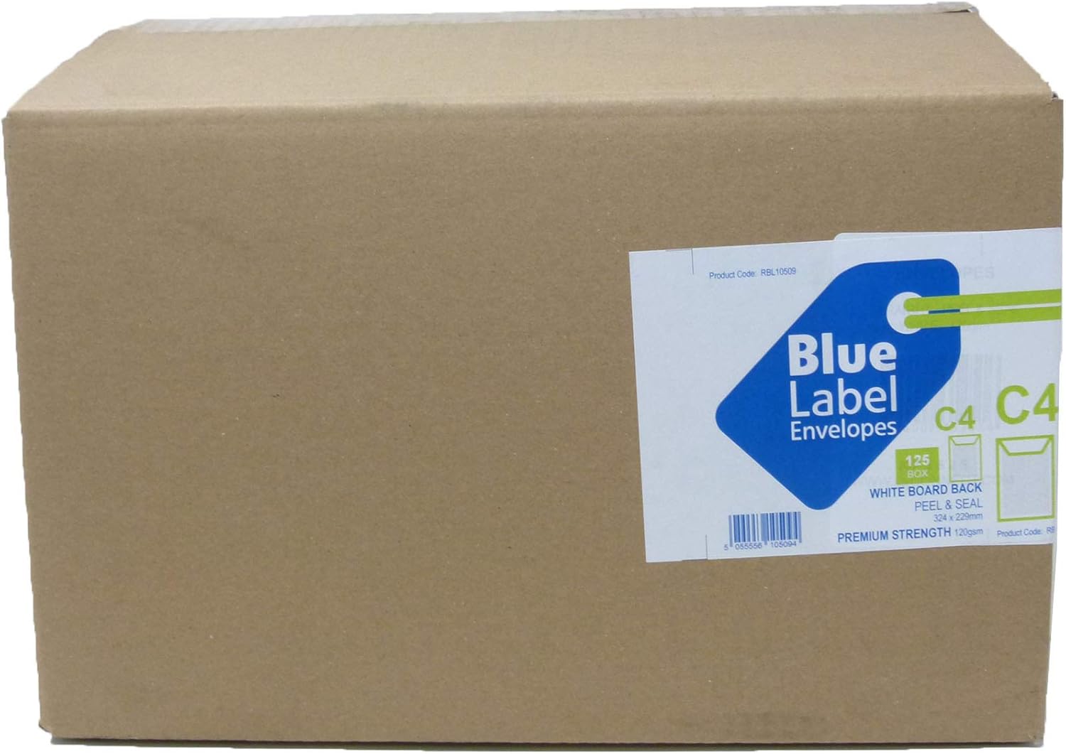324 x 229 Blue Label White Pocket Board Back Envelopes 125 Pack P&S Please do not Bend, 324 x 229 mm - Image 5