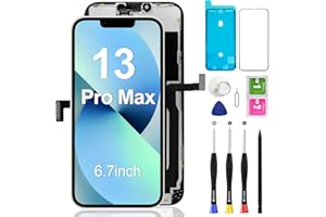 for iPhone 12 Pro Max Screen Replacement 6.7 inch, 3D Touch LCD Screen Display Digitizer Frame Assembly Repair Kit with Water
