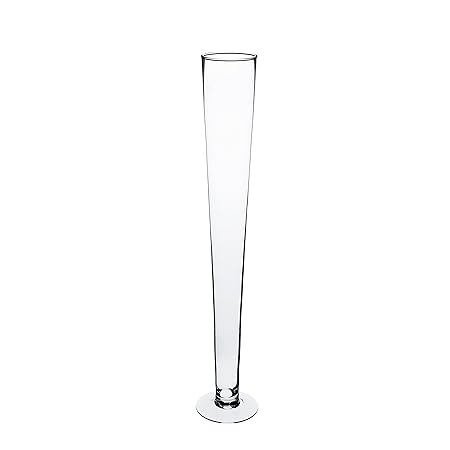 Inna Glas Glass Vase Wanja Funnel Shaped With Base Clear 31