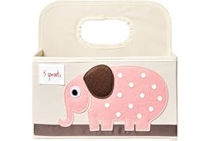 3 Sprouts Diaper Caddy and Baby Organizer – Essential Baby Registry Must Have for Storage and Nursery, Baby Boy and Girl Newborn Essentials, Ideal for Baby Shower and Gender Reveal Gift Basket