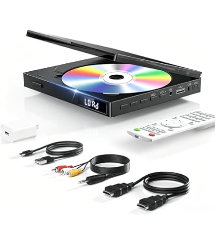 Portable DVD Players CD Player Wall Mountable KC606 Dual Speakers