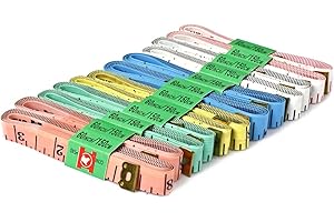 Flexzion Sewing Measuring Tape for Body Soft Ruler Ribbon for Cloth Fabric Tailor Seamstress Clothes Flexible Measurement (Co