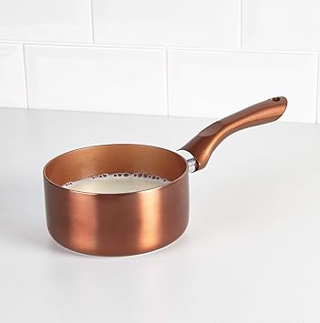 Juego de cacerolas y sartenes de cobre Cermalon 14cm Copper Milkpan: Amazon.es: Hogar