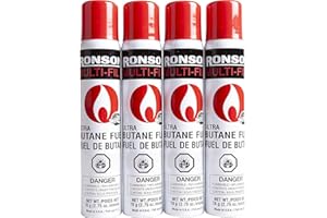 Butane Refill 2.75oz (78g/135ml), Super Butane Fuel and Lighter Fluid for Lighters, Butane Torches.