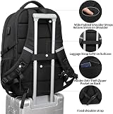 WENIG 55L 18.4 Inch Laptop Backpack USB Charge TSA Approved Water Resistant view 5