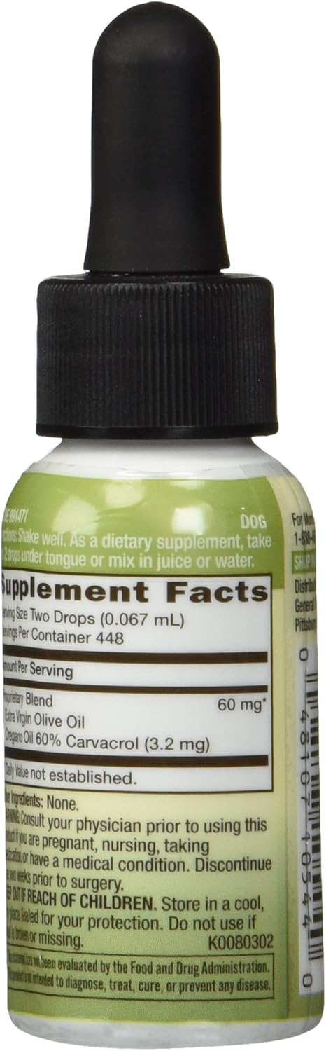 GNC Herbal Plus Oil of Oregano, 1 fl. oz.: Health & Personal Care