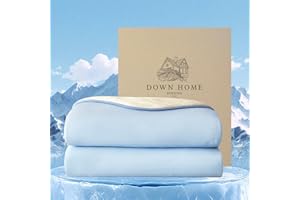 DOWN HOME Cooling Comforter Twin Size, Cooling Blanket for Hot Sleepers Summer All-Season, Q-max>0.4 Double-Sided Cold Lightw