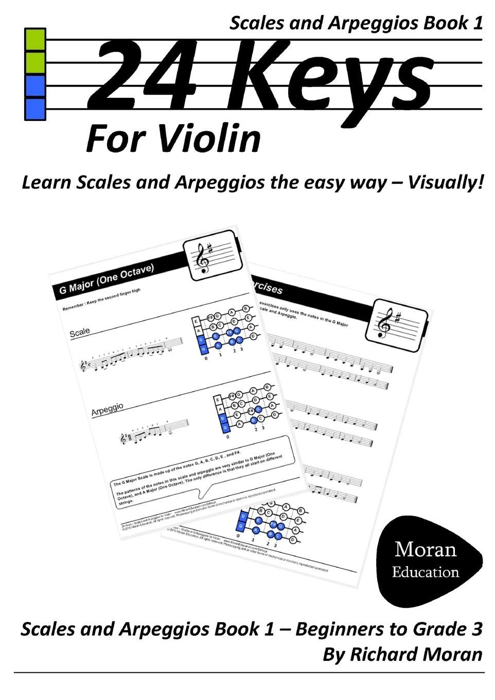 24 Keys Scales And Arpeggios For Violin Book 1 Moran Richard Amazon Com Books