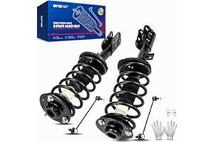 KAX Front Complete Strut & Coil Spring Assembly Sway Bar Link Stabilizer for 07-17 Equinox, 10-17 Terrain, 08-10 Vue, 12-13 Captiva Sport, 07-09 XL-7, Replaces OE#: 172526/172527 K750188/K750189