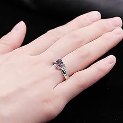Uloveido White Gold Plated Love Heart Anniversary