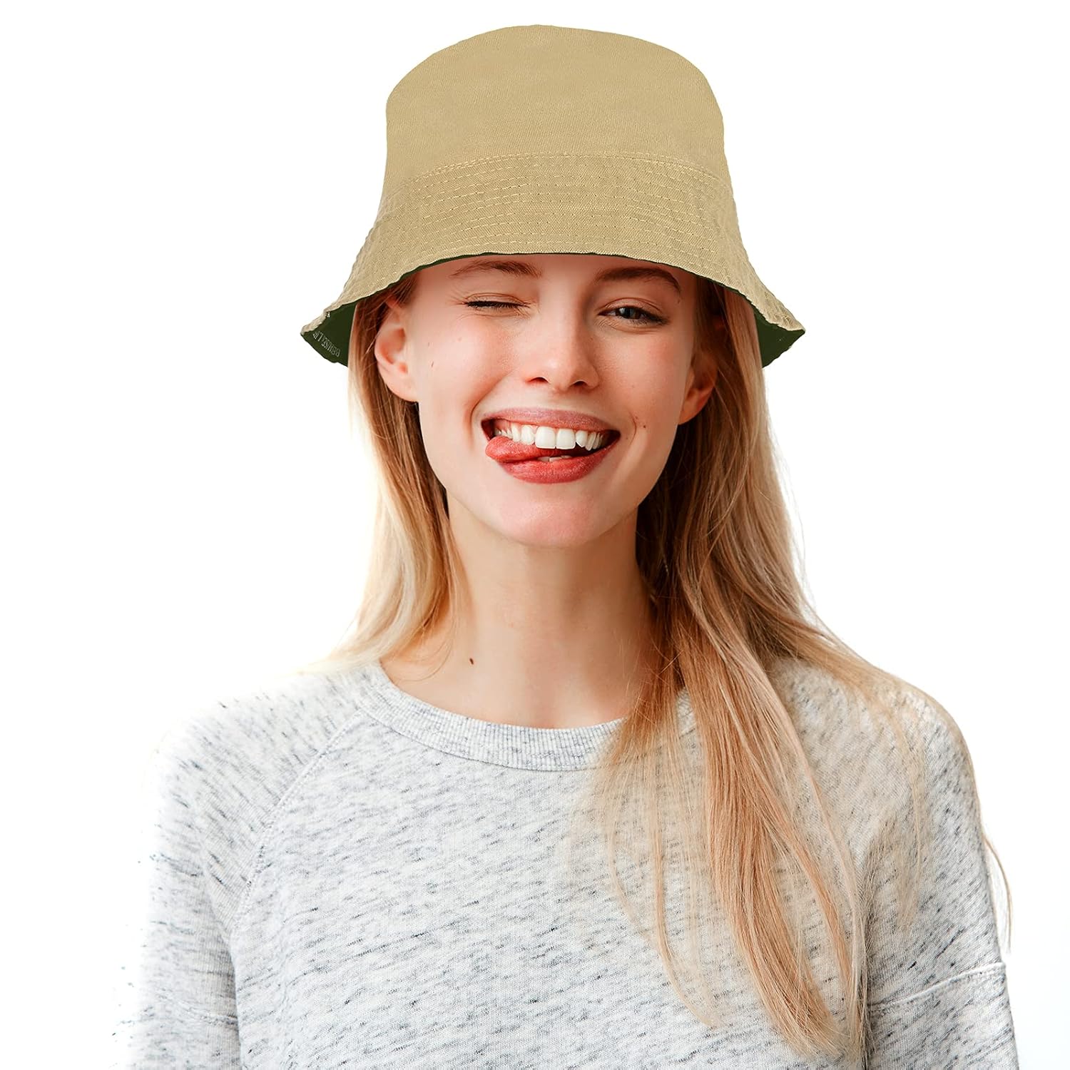 Bucket Hat, Cotton Sun Protection DoubleSideWear Outdoor Travel Hat