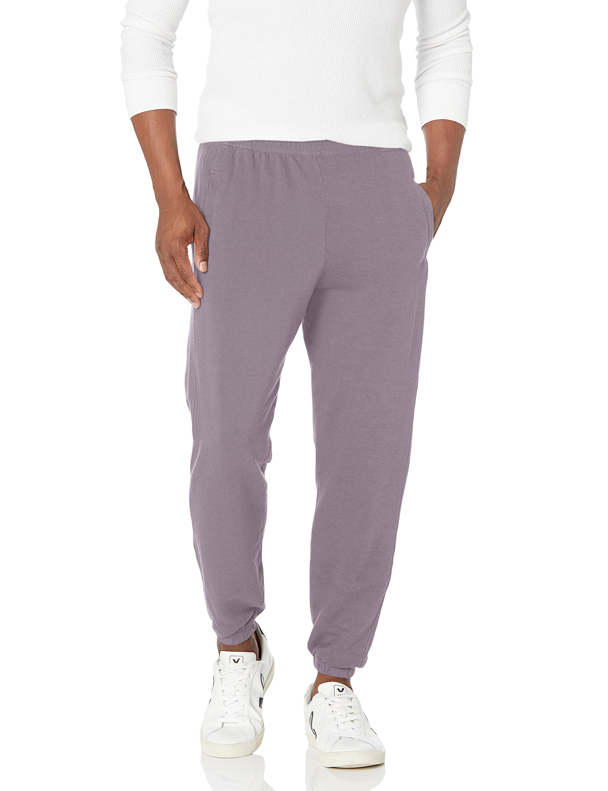 Photo 1 of ******SMALL TARE IN LEG****&Monrow Men's Sweats, Misty Lilac, M