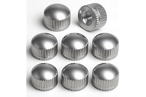 ZYGHJORT Screw Caps for Light Fixture, 8 Pack Ceiling Light Screw Cap Cover M4 Lamp Shade Nut Replacement Parts Lamp Shade Holder Decorative Hardware Screws Tops Lamps Knob Nuts for Chandeliers Wall (Sliver)