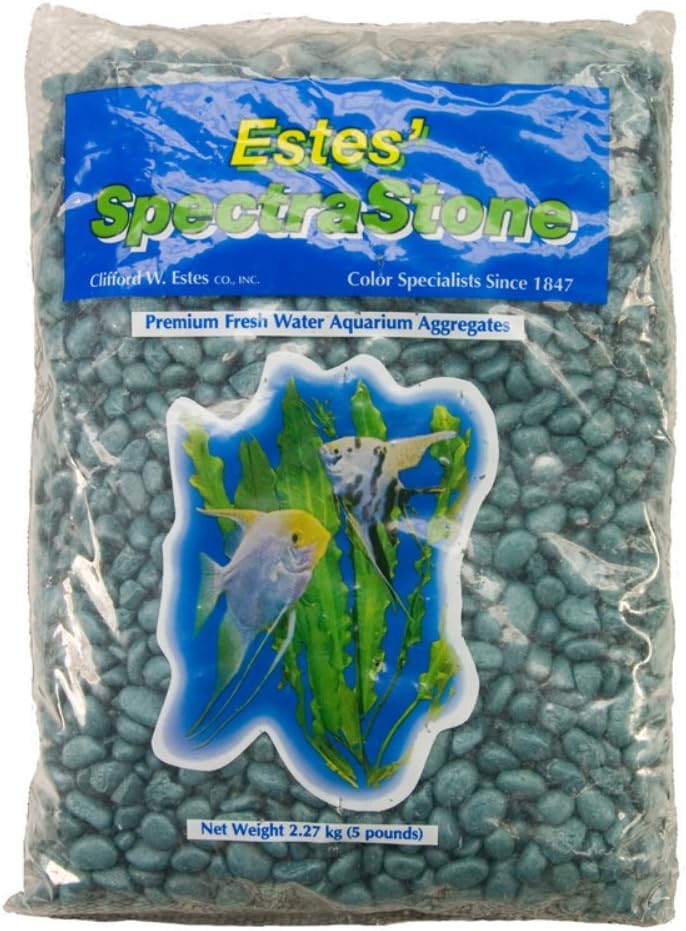 Spectrastone Frosty Jade Aquarium Gravel for Freshwater Aquariums, 5-Pound Bag