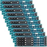 MusRock 10pcs AT24C08 8Kbit I2C EEPROM Module Through-Hole IC Chip
