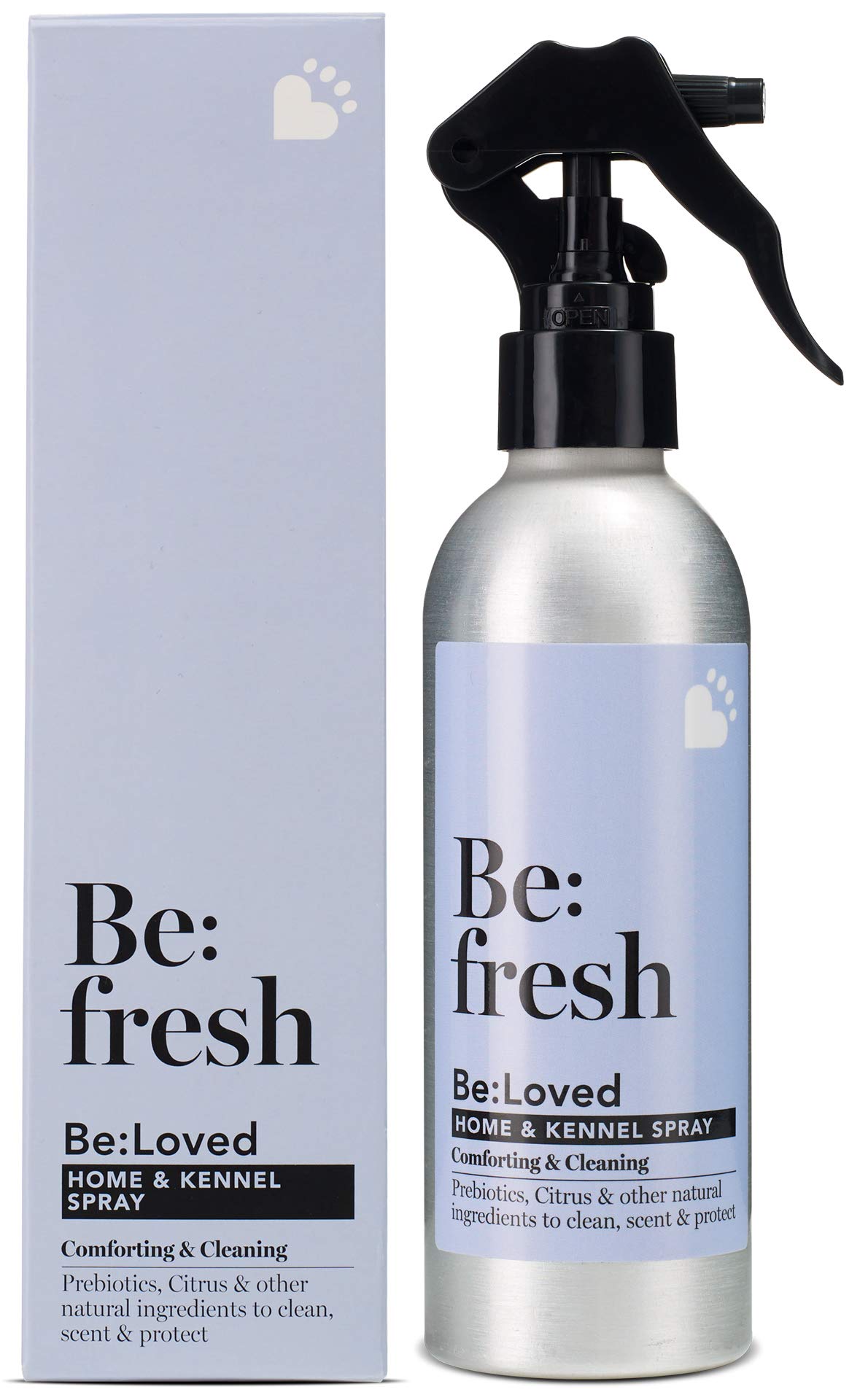 Be:fresh Natural Pet Odour Eliminating Home & Kennel Spray, Freshen Pet Bedding, Kills Germs & Cleans, Safe for Pets - 200ml Spray Bottle