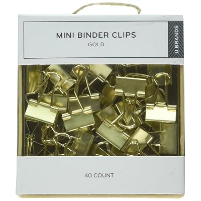 ACCO Mini Binder Clips – 1/4” Capacity, 120-Pack For Paper, Notes & Organizing