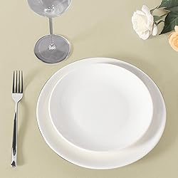 sancua Round Tablecloth 90 Inch Diameter, 8 Pack