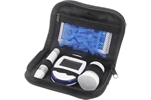 Hooshion Diabetes Travel Case, Diabetic Organizer Carrying Case Kit, Glucose Monitor Case, Blood Glucose Meter Storage Bag, Diabetic Supplies Carrying Case, Diabetic Bags for Supplies