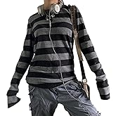 Women Teen Girls Fairy Grunge Clothes Y2k Long Sleeve Baggy Shirt Graphic Baby Tee Fall Vintage Streetwear T-Shirt