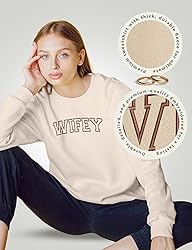 NICHEBEE Wifey Sweatshirt Embroidered - Wife