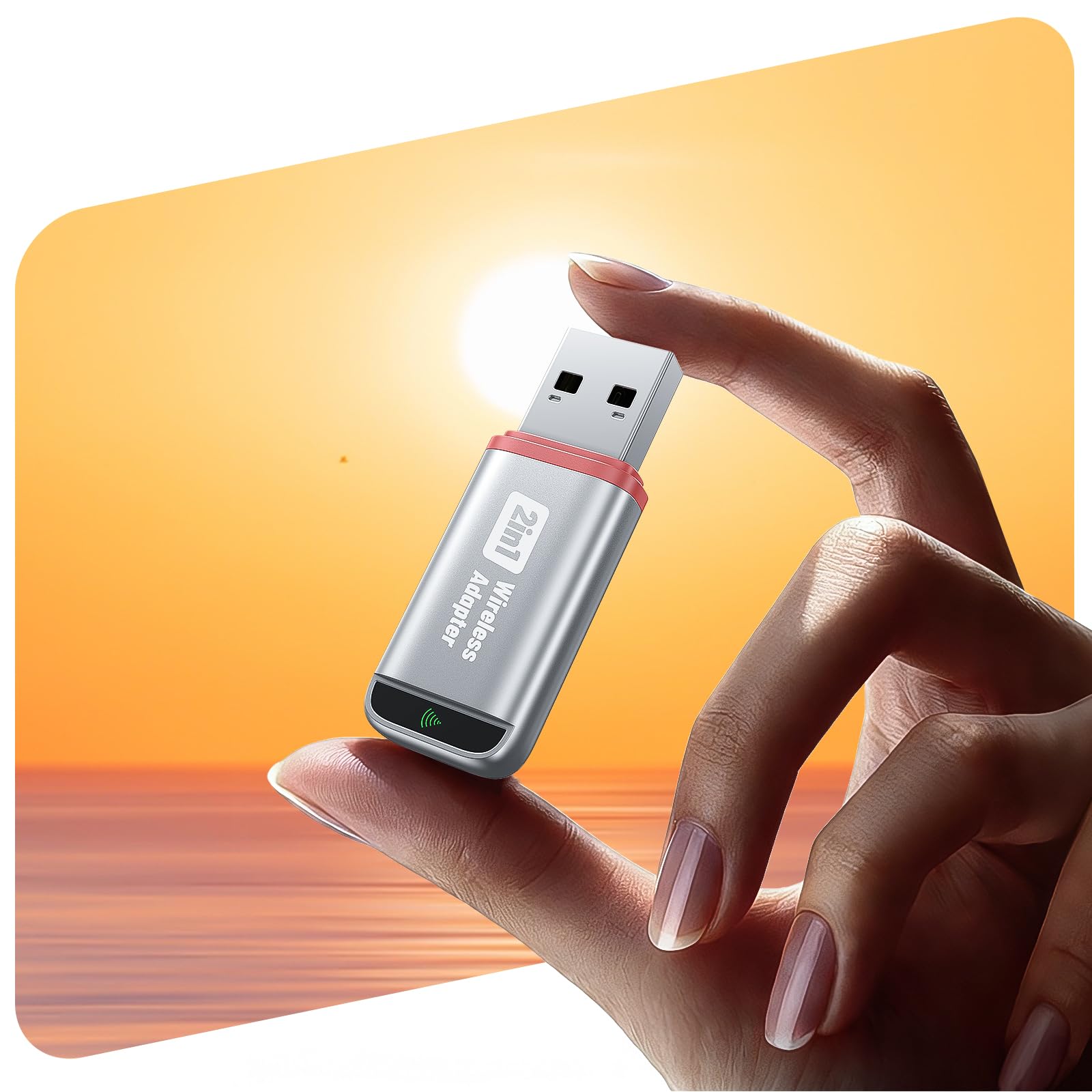 Photo 1 of 2-in-1 Wireless CarPlay Adapter 2026 Support Apple CarPlay & Android Auto, Fast Auto-Connect, No Latency, Mini Bluetooth Dongle Convert Wired to Wireless Compatible with iPhone & Android Silver U3