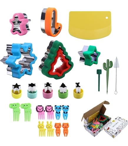 Kit con 24 cortadores de galletas, moldes de plástico para galletas