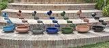 Primrose 55cm Solar Powered Blue Ceramic Outdoor Jug Water Feature view 8