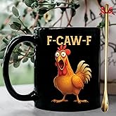 Chicken Humor Mug,11oz Women Funny Coffee Rooster Tea Cup,Men Sarcastic Scream Humor Ceramic Graphic Novelty Mugs with Handle