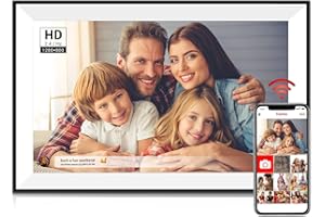 Frameo Digital Photo Frame 10.1 Inch Smart WiFi Digital Picture Frame, IPS Touch Screen, 32GB, Electronic Slideshow, Load fro
