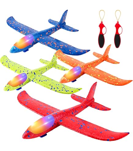 Galt Glider Planes – Kit De Manualidades Con 4 Aviones De Espuma | Colorear, Montar Y Hacer Volar | Juguete Creativo Para Niños De 5 Años