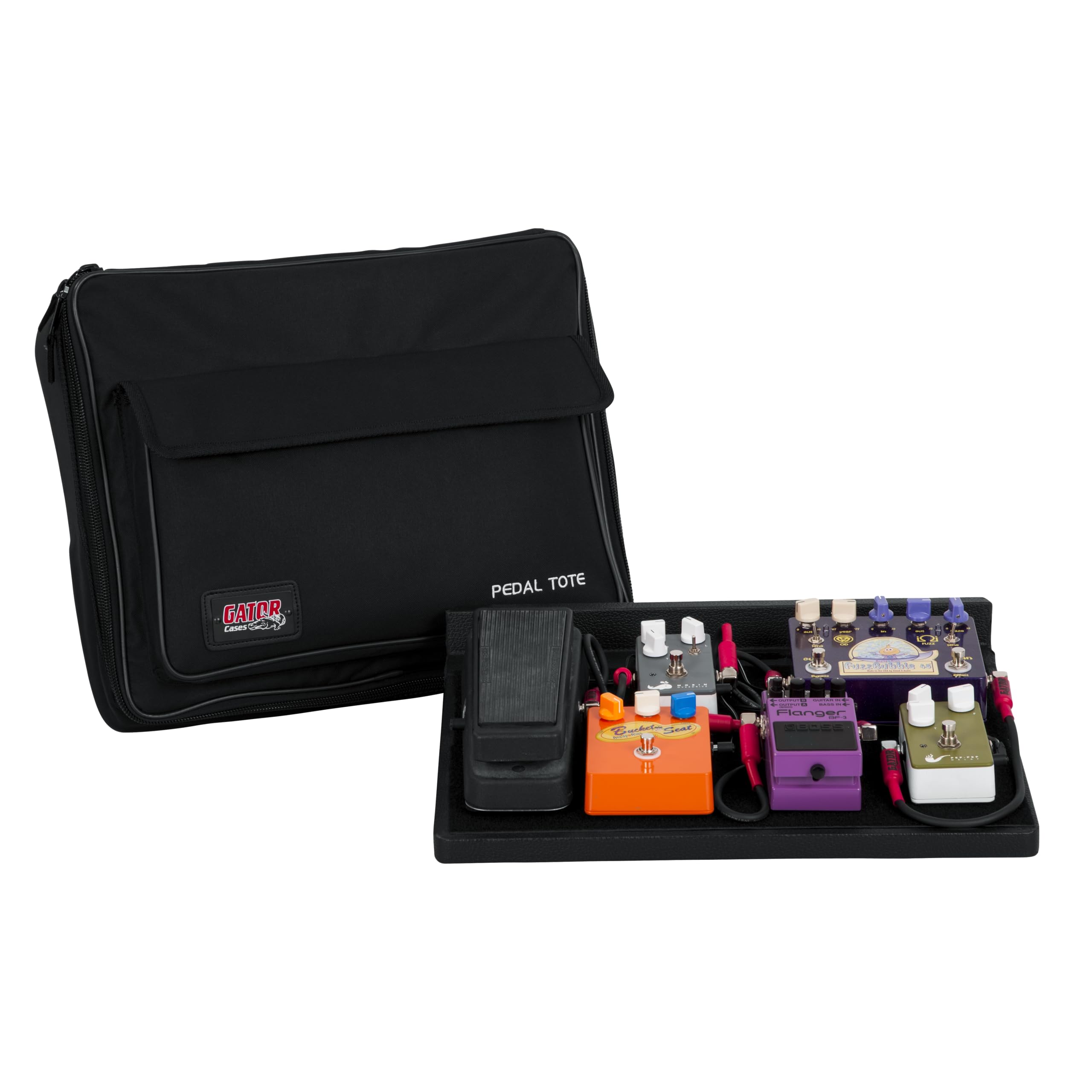 Gator 18x12 inches Wood Pedal Board with Nylon Carry Bag - Black