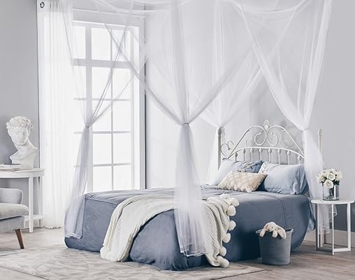 Truedays Four Corner Post Bed Princess Canopy Mosquito Net