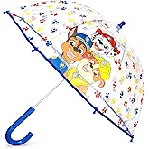 ABG Accessories Kids Umbrella for Boys and Girls Dome clear bubble umbrellas for Rain Windproof & Transparent with Easy Grip Handle Ages 3-10