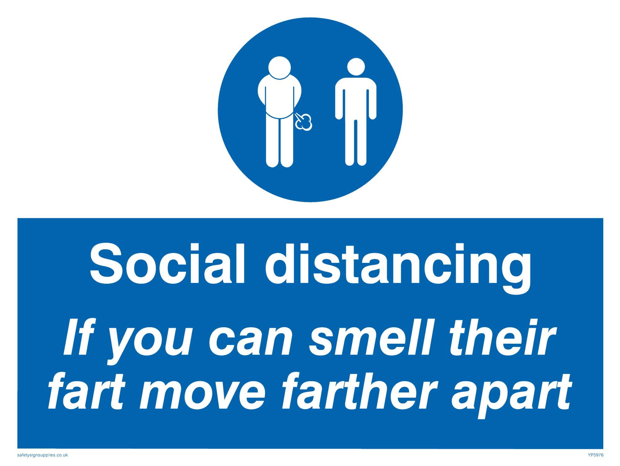 Social distancing If you can smell their fart move farther apart sign - Vinyl/Sticker