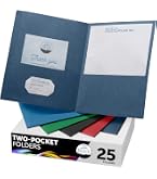 Amazon.com : FILE-EZ Two-Pocket Folders with 3-Prong Fasteners