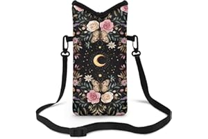 Txsniver Neoprene Phone Bag Adjustable Crossbody Strap Mobile Protection Case Hook and Loop Fastener Phone Bag, 4 X 8 Inch