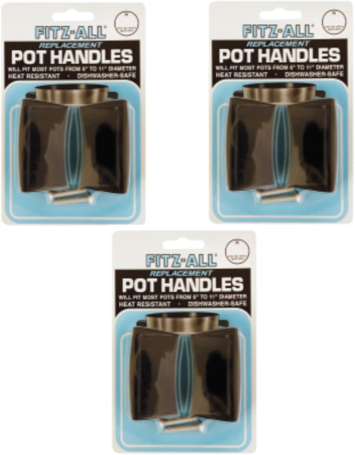 Tops 55710 FitzAll Replacement Pot Handles, Set of 2, 3 Pack Kitchen & Dining