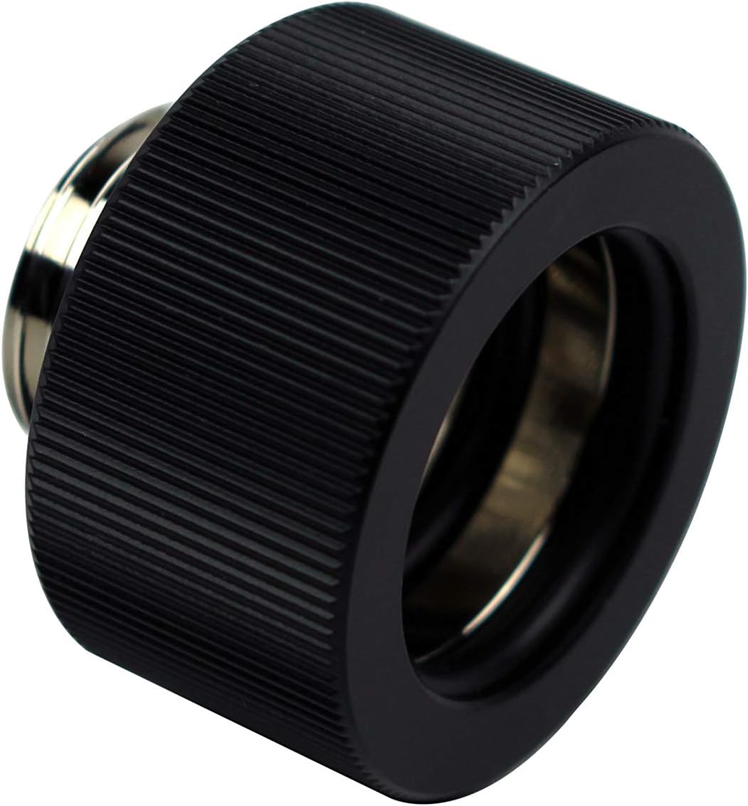 EKWB Classic Series HTC-16 16mm Hard Tubing Compression Fitting - Black
