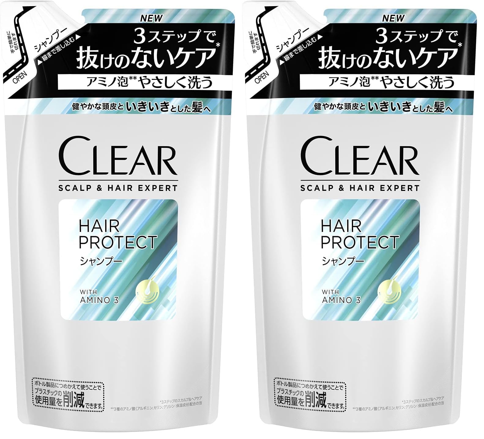 CLEAR(クリア) ヘアプロテクト メンズ 男性用 スカルプケア 頭皮 スカルプシャンプー 詰め替え用 280g (× 2)
