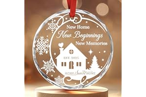 New Home 2025 Ornament Housewarming Gifts New Home Couple First Home Ornament 2025 for Married Couples Christmas House Warmin