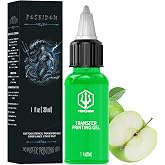 POSEIDON Tattoo Stencil Transfer Gel 1 Fl Oz, Long-Lasting Green Apple | Smudge-Proof and Quick-Drying, Gentle Vegan Skin-Safe Formula, For Use with Transfer Paper, For Artists and Beginners, 30ml